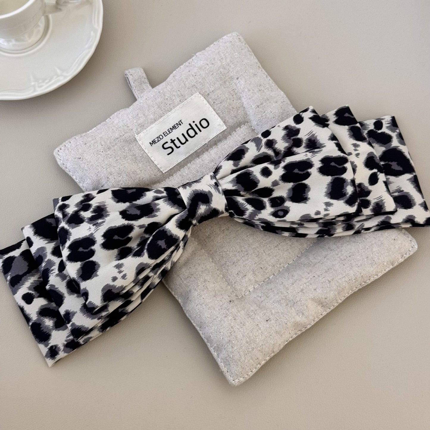 KayBee Luxurious Leopard Bow Hair Clip - 2 Count