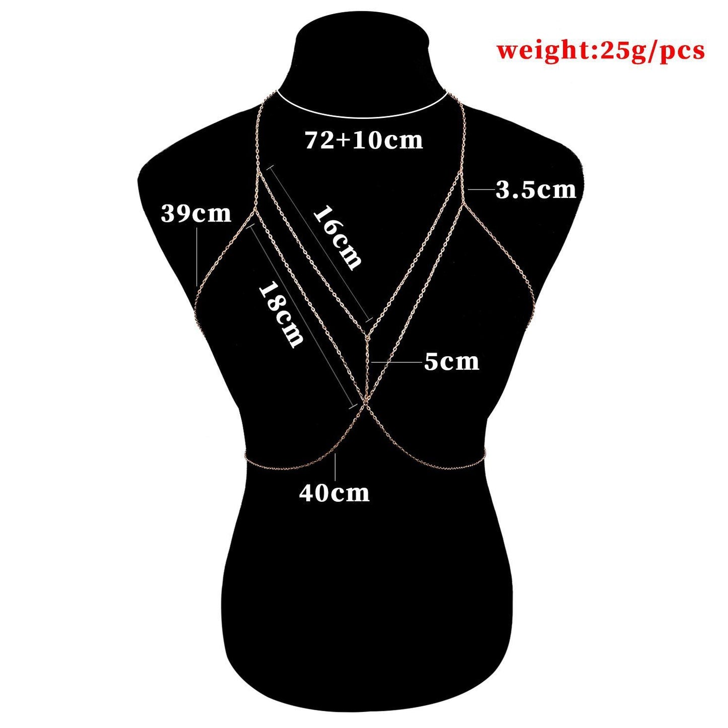 KayBee & Company Ornament Simple Cross Body Chains