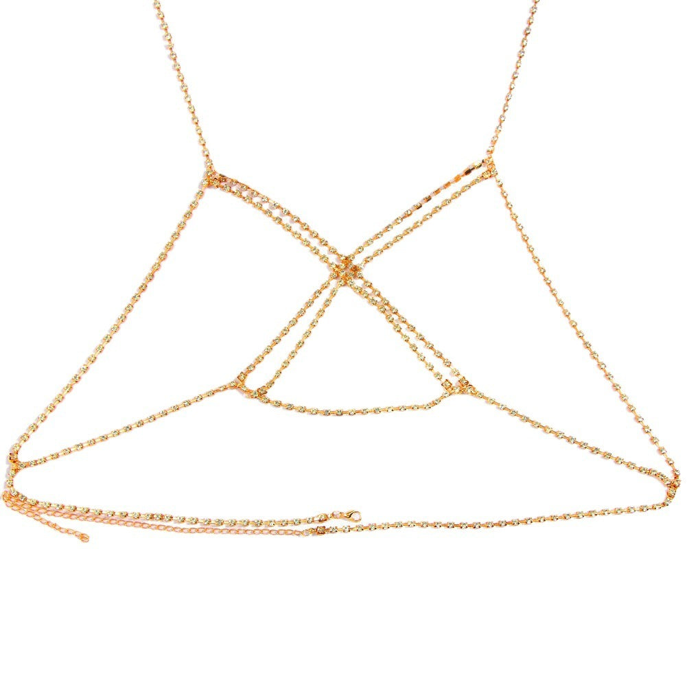 KayBee & Company Simple Cross Laminated Body Chains