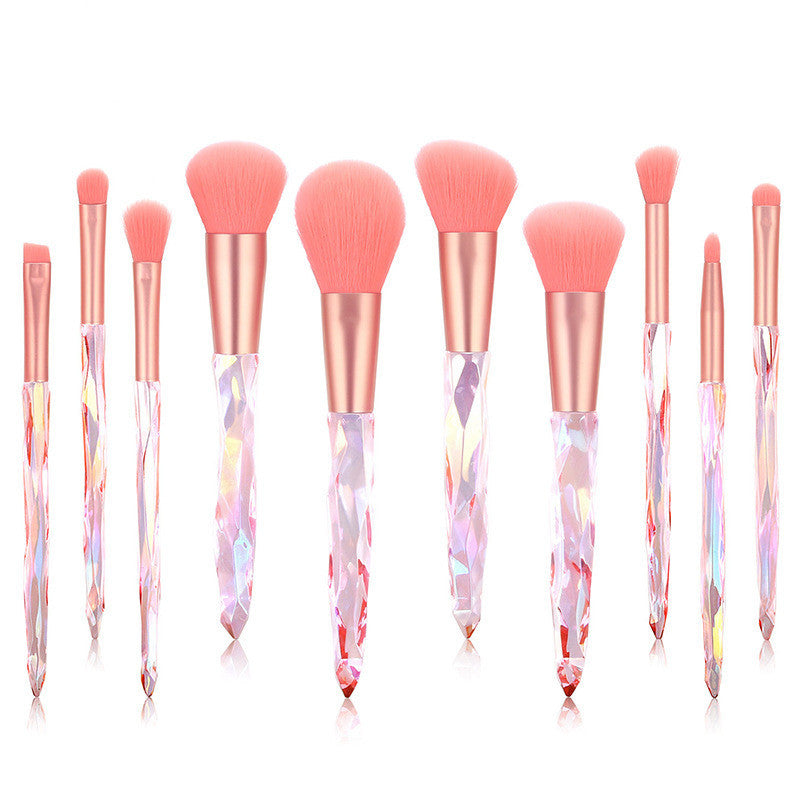 KayBee & Company Crystal Makeup Brushes with Diamond Handle