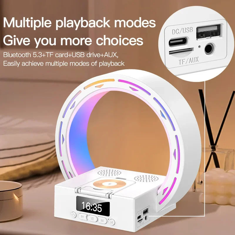 TRENDING - 4-1 Wireless Bluetooth Speaker/Charging Pad and Bedside Lamp