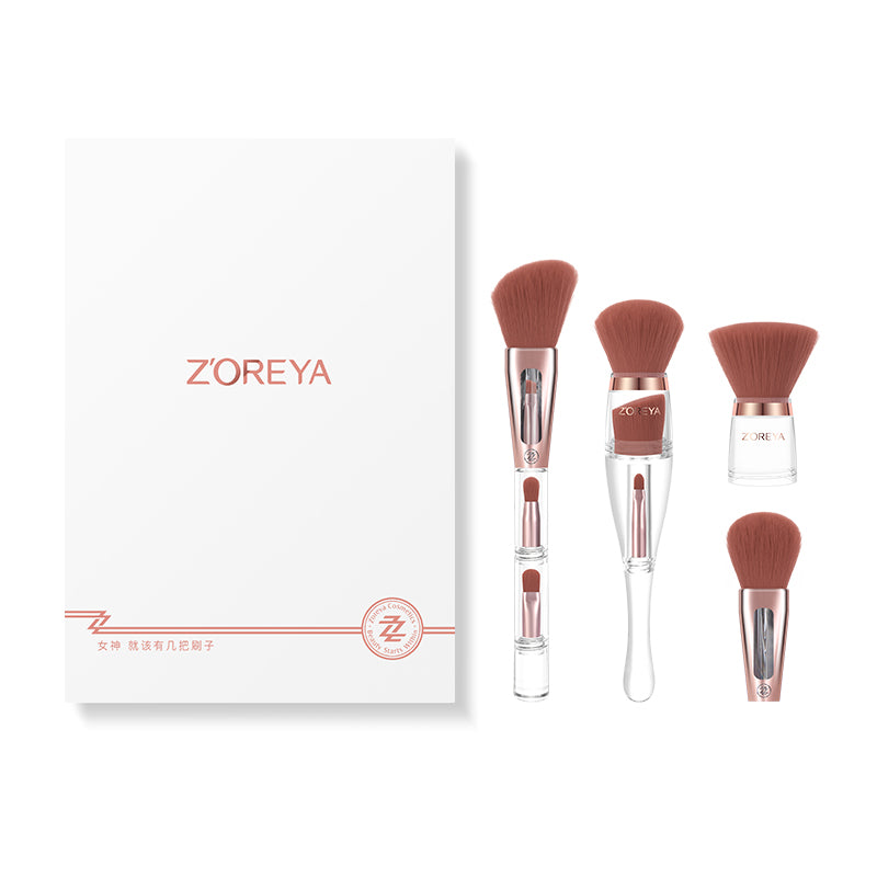 Unique Acrylic 9 makeup brush set