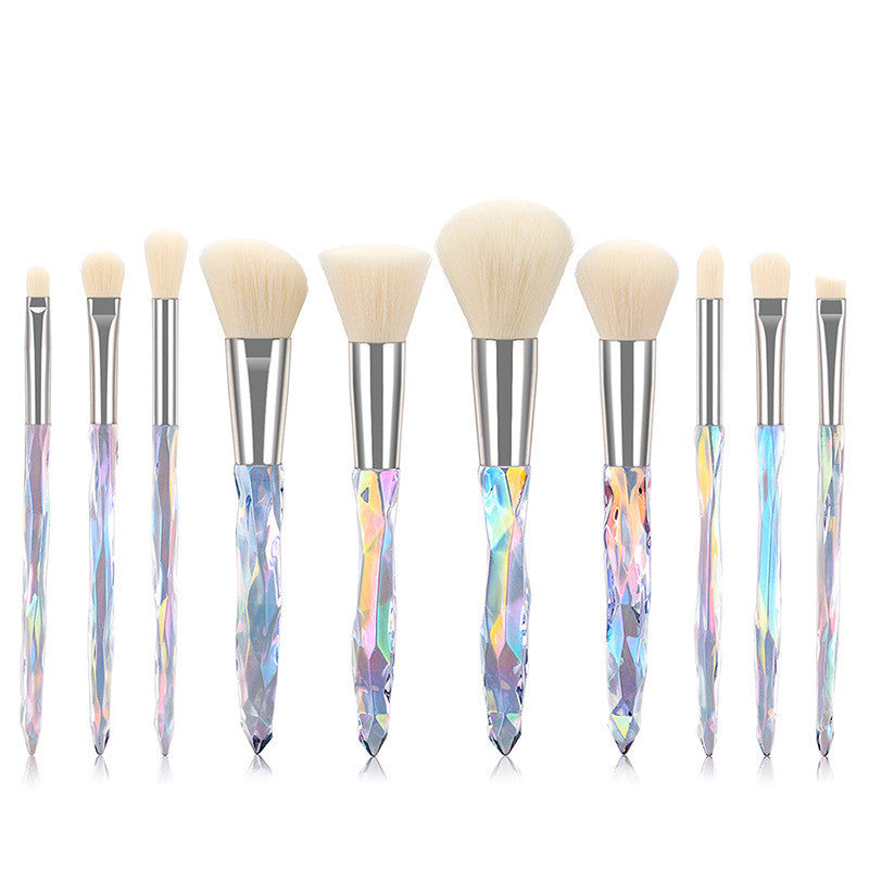 KayBee & Company Crystal Makeup Brushes with Diamond Handle