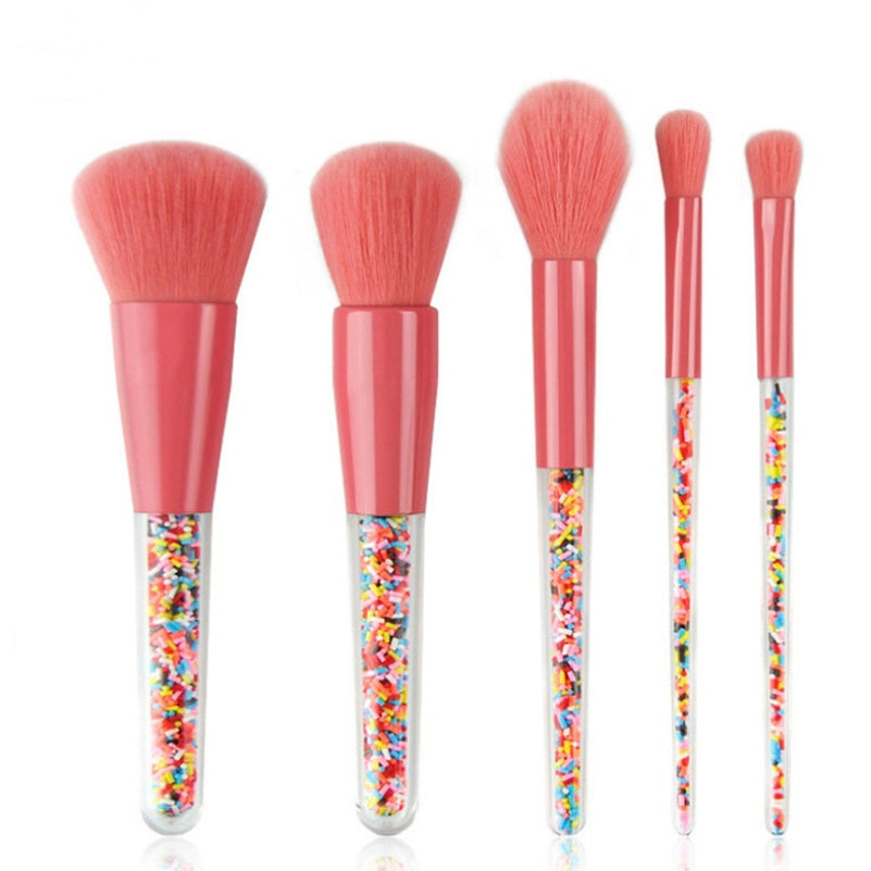Unique Fun Candy Makeup Brushes - 5 Brush set