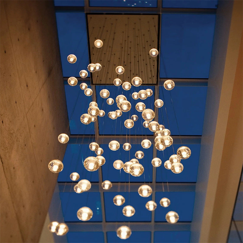 TRENDING - Meteor Shower Spherical Light Glass Crystal Light
