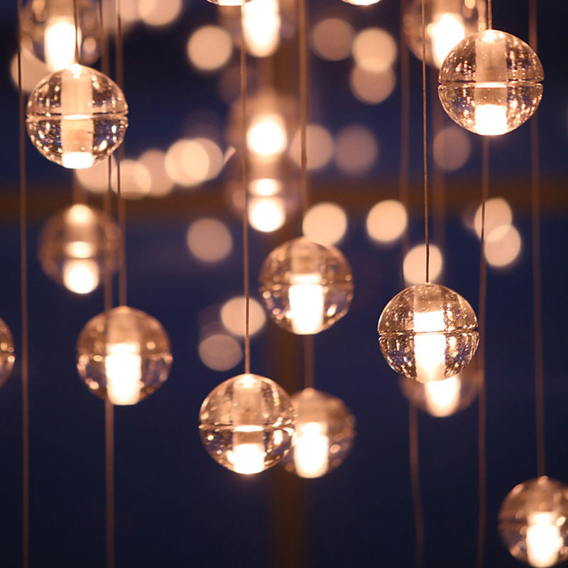 TRENDING - Meteor Shower Spherical Light Glass Crystal Light