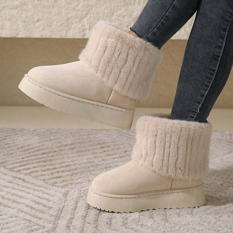 KayBee Plush Snow Boots - Winter Warm/Soft Fur