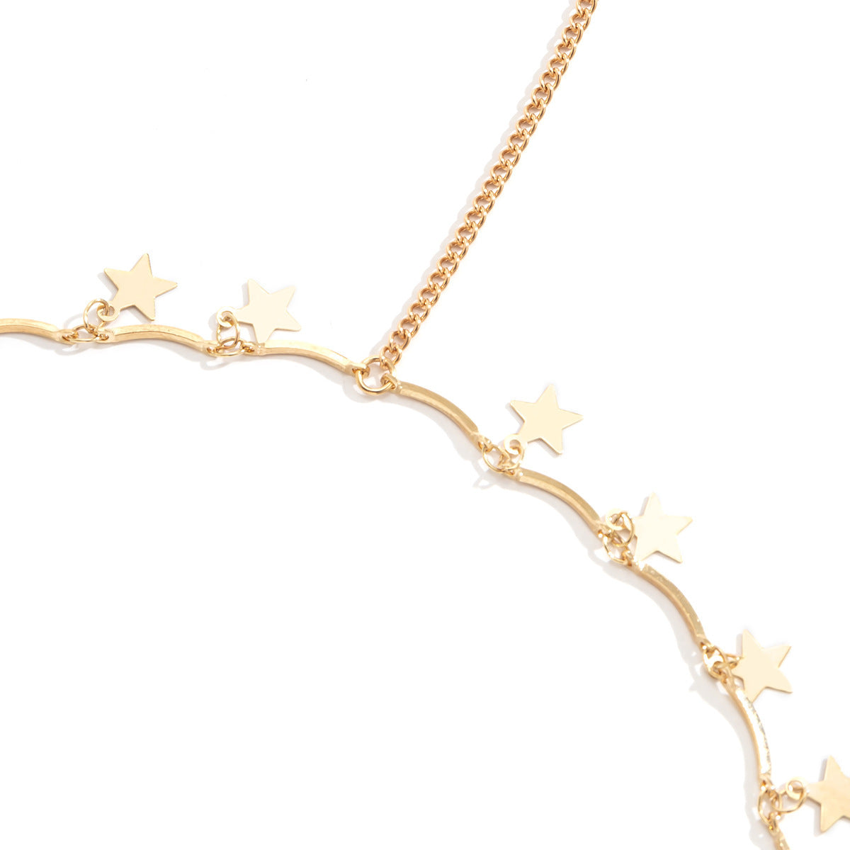 Geometric Star Rhinestone Fringe Thigh Chain