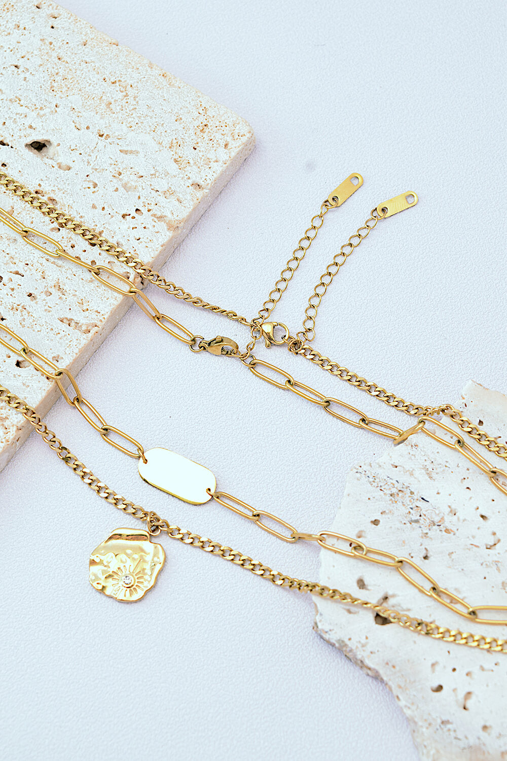 Unique Boho-Chic Inspired Double-Layered Pendant Necklace