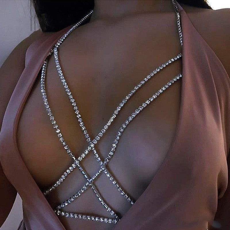 KayBee & Company Simple Cross Laminated Body Chains