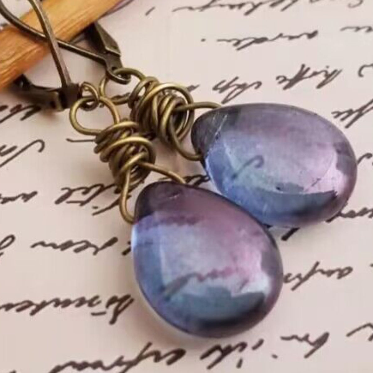 Trendy and Unique Gemstone Drop Earrings