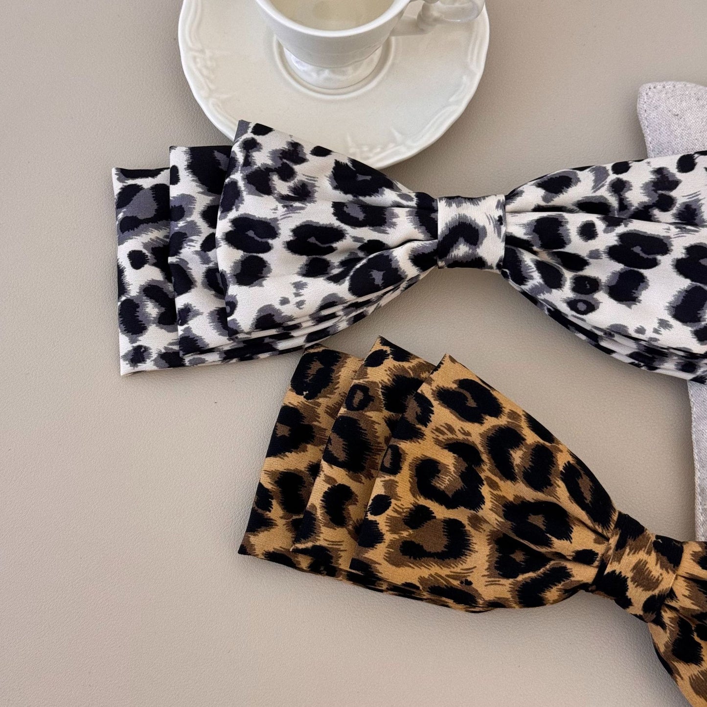 KayBee Luxurious Leopard Bow Hair Clip - 2 Count