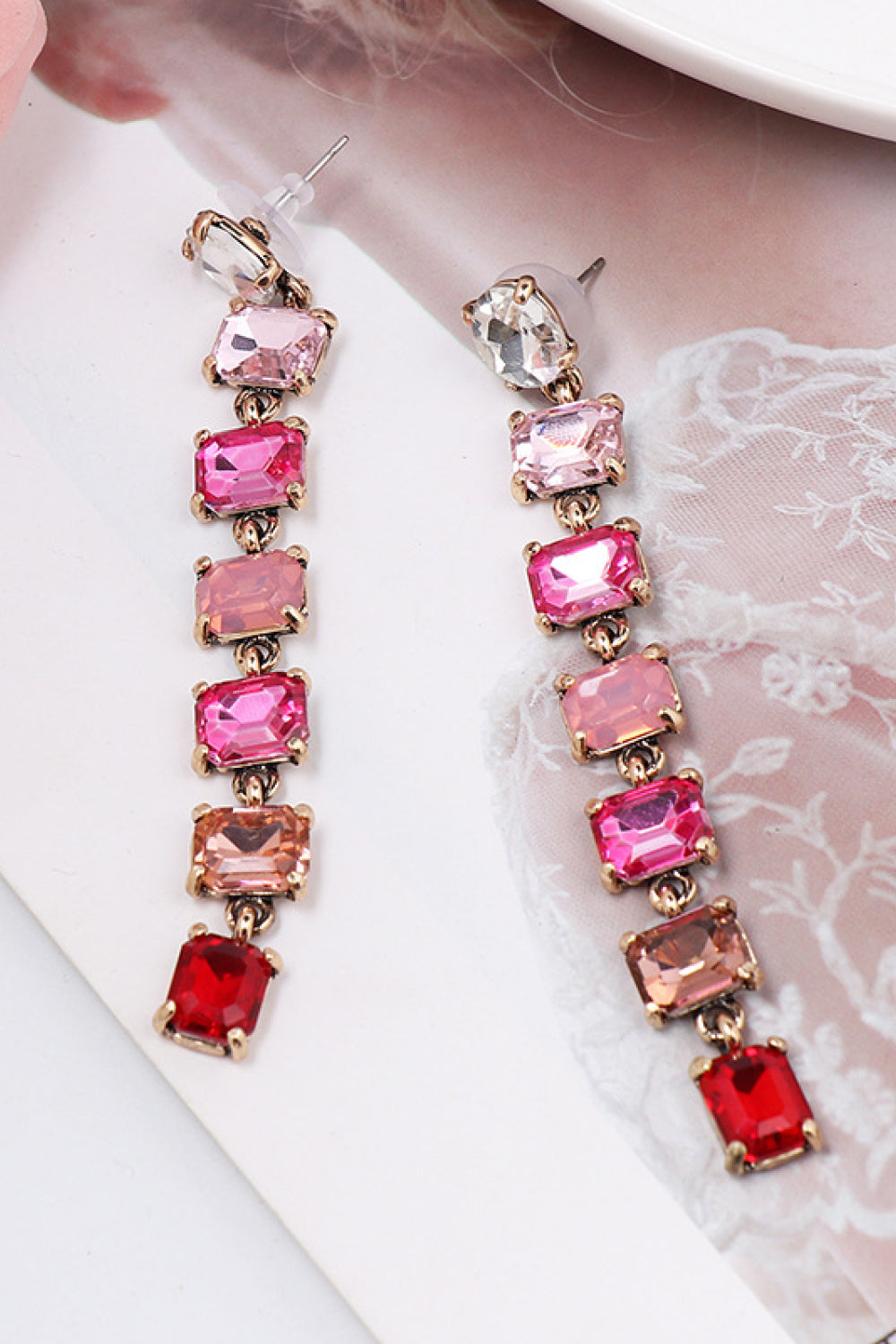 KayBee Chic and Dazzling Geometrical Shape Dangle Earrings