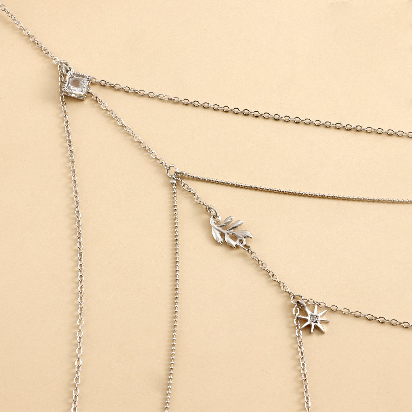Beach Wind Flowing Sun Leaf Thigh Chain