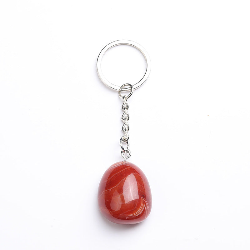 Handmade and Exquisite Natural Crystal Stone Key Chain