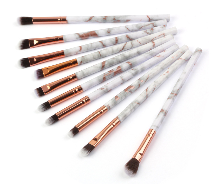 So Pretty White Marble - 10Pcs Multifunctional Makeup Brushes