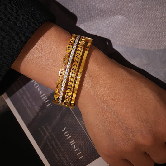 KayBee & Company 18K Czech Diamond Bracelet