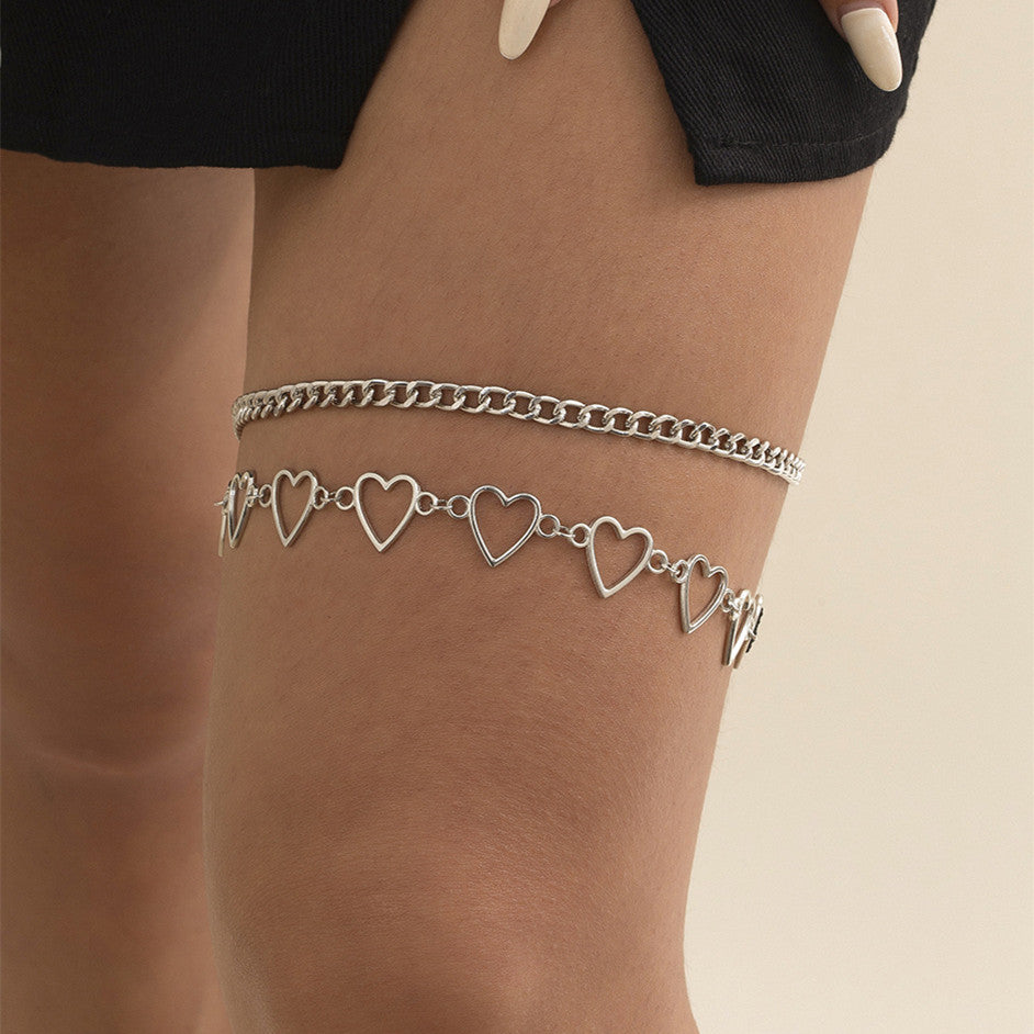 So Sexy Simple Personality Love Thigh Chain