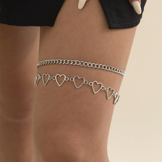 So Sexy Simple Personality Love Thigh Chain
