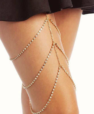 KayBee & Company Full Multi-Layered Thigh Chain