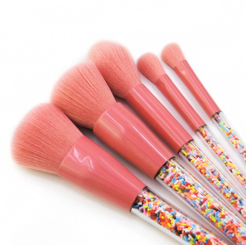 Unique Fun Candy Makeup Brushes - 5 Brush set