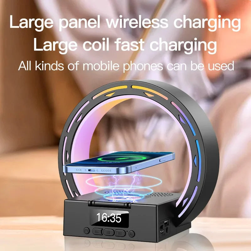 TRENDING - 4-1 Wireless Bluetooth Speaker/Charging Pad and Bedside Lamp