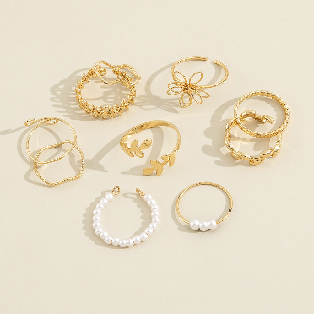 Openwork Flower Rings - Midi Rings