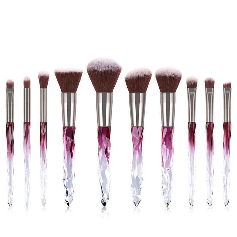 KayBee & Company Crystal Makeup Brushes with Diamond Handle
