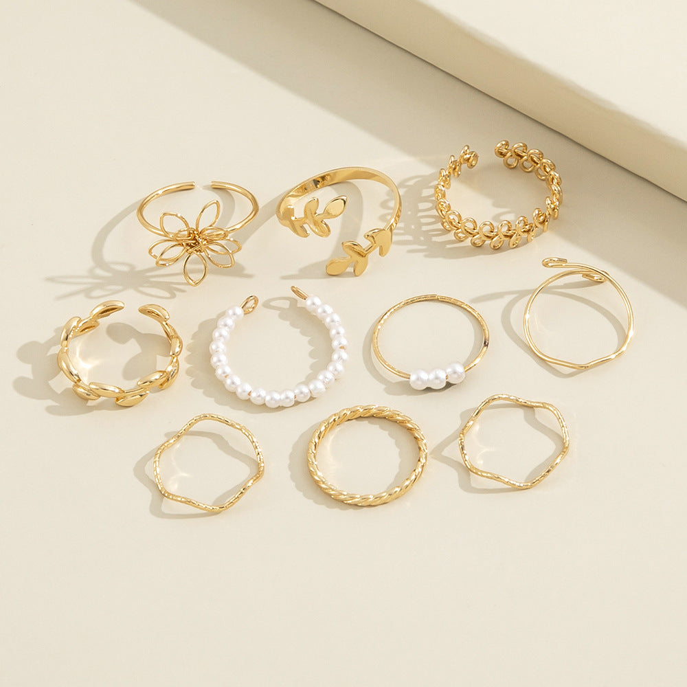 Openwork Flower Rings - Midi Rings