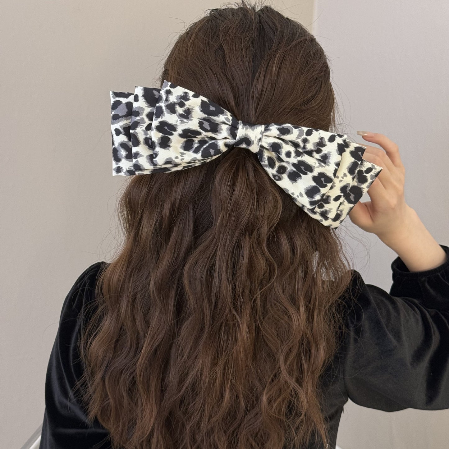 KayBee Luxurious Leopard Bow Hair Clip - 2 Count
