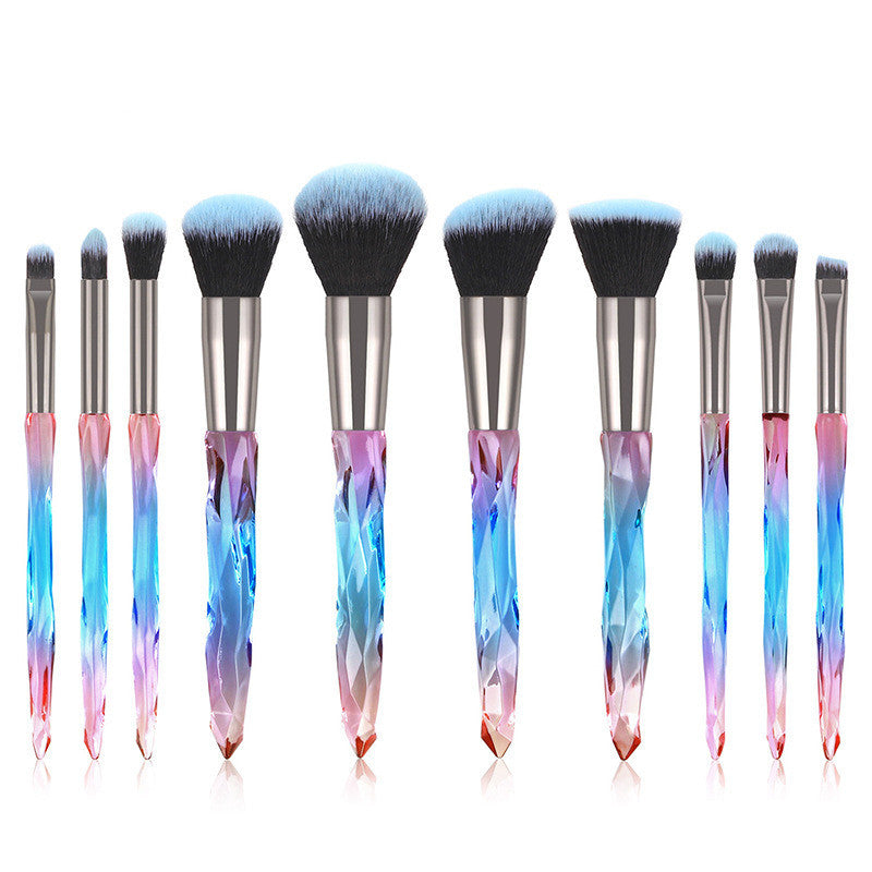 KayBee & Company Crystal Makeup Brushes with Diamond Handle