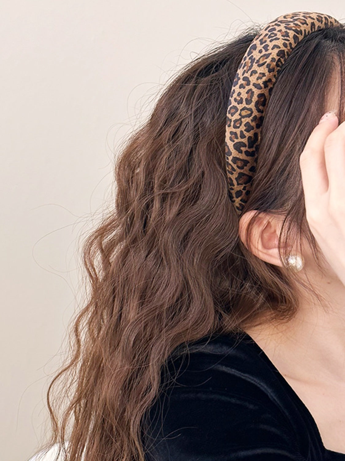 KayBee Leopard Soft Wide Headband