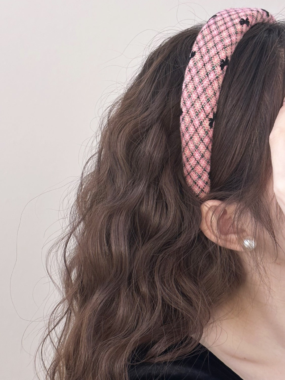KayBee Plaid Bow Wide Headband