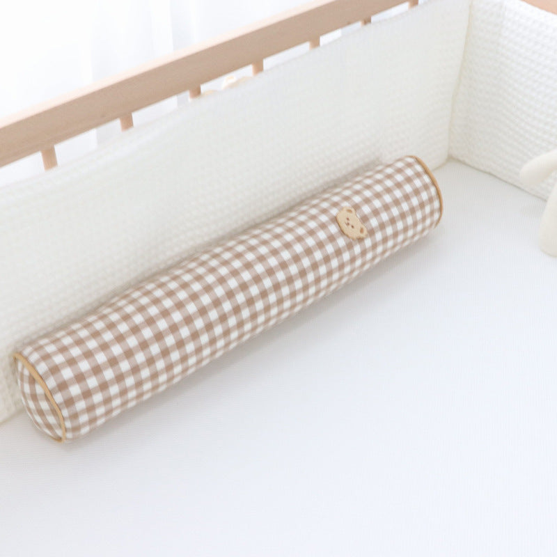 Korean Cotton Bear Embroidery Headboard Pillow