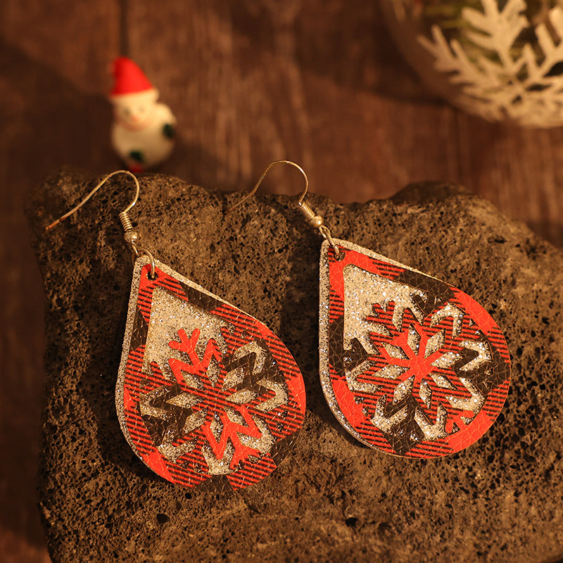 KayBee So Merry Snowflake Teardrop Shape Earrings
