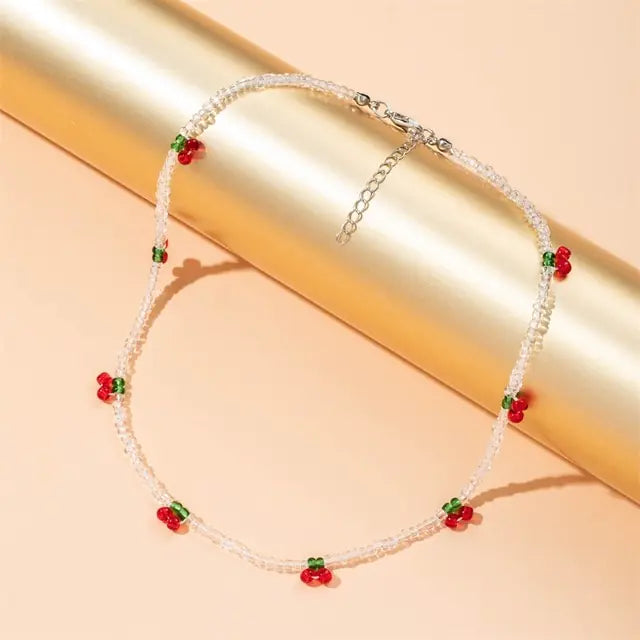 Radiant BoHo Style Colorful Beaded Pearl Choker