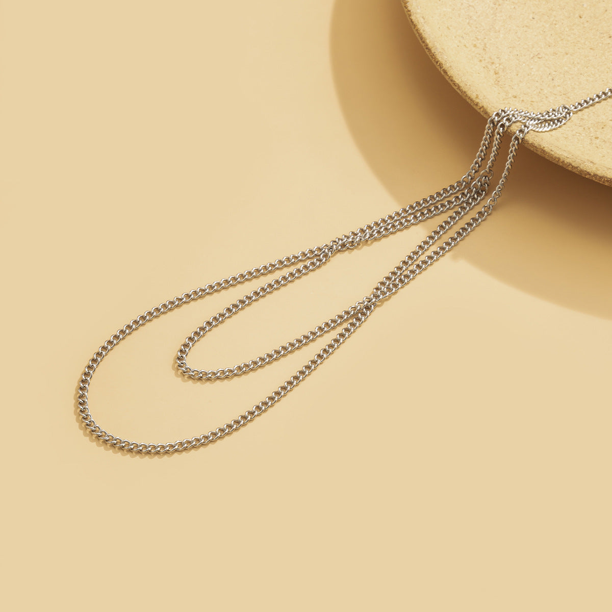 KayBee & Company Geometrically Spliced Metal Ankle Chains