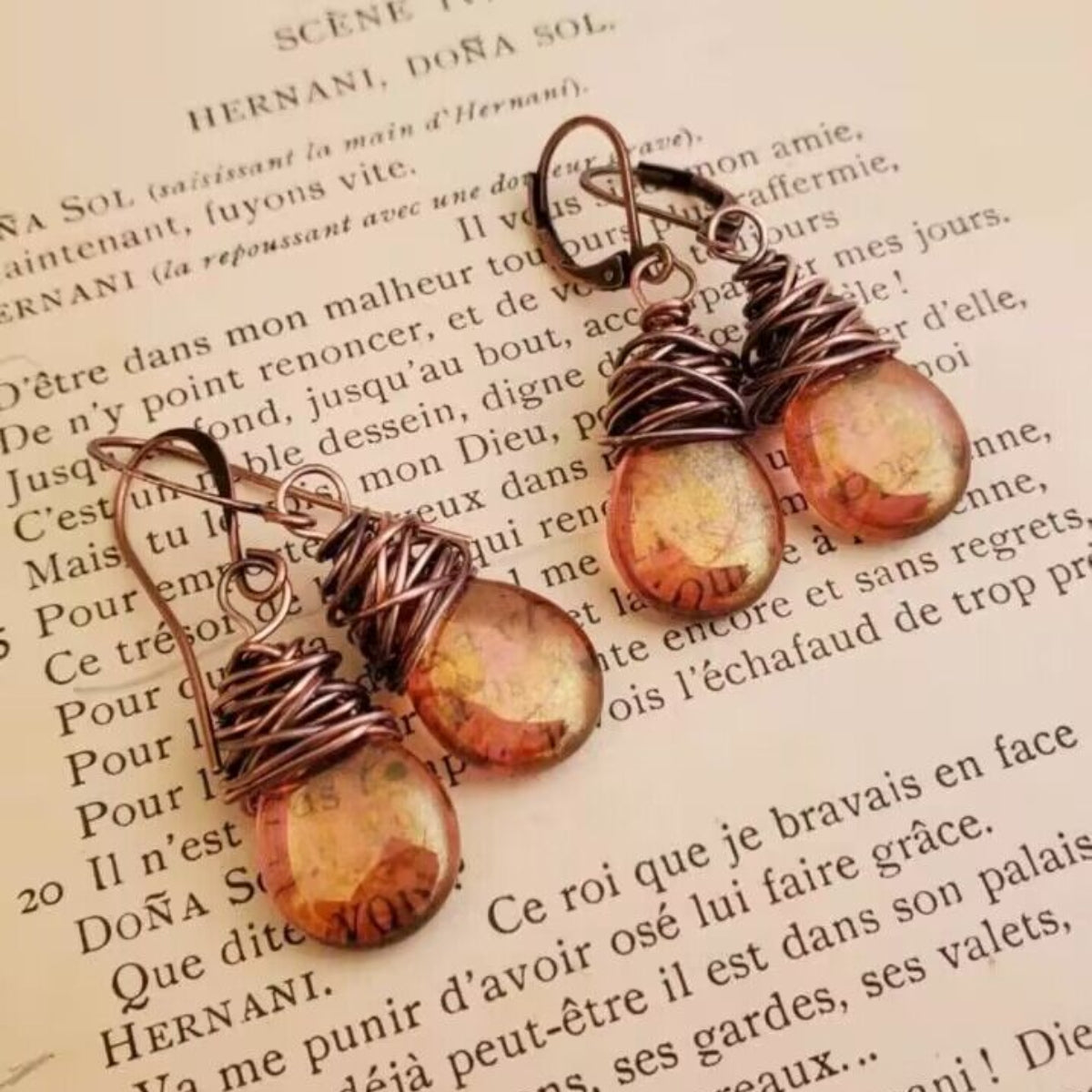 Trendy and Unique Gemstone Drop Earrings