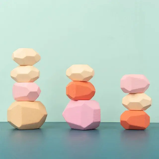TRENDING Wooden Stacking Stones - Sensory