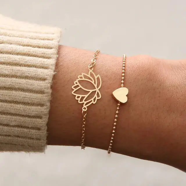 5-piece Bohemian Stack Bracelet Set