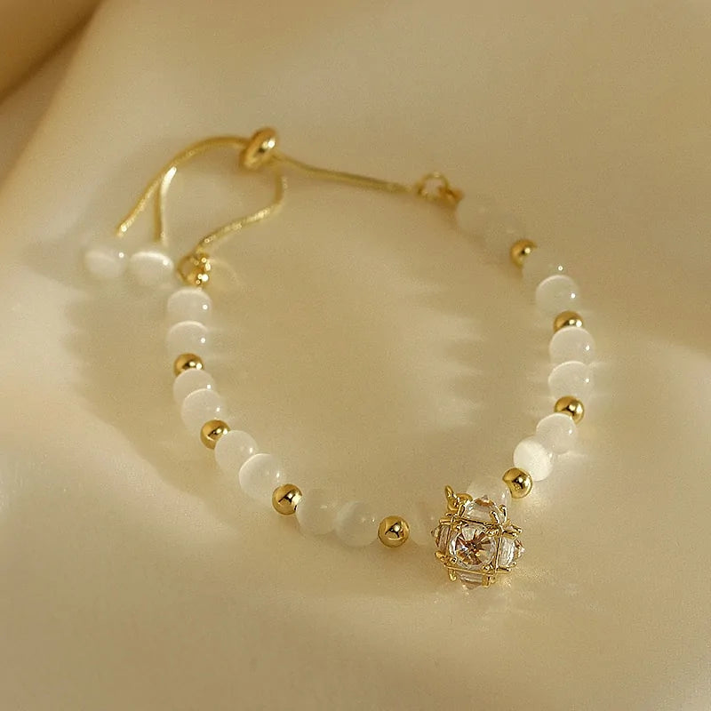 Opal Inspired Beaded Bracelets