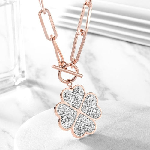 Lucky Four-Leaf Charm Necklace