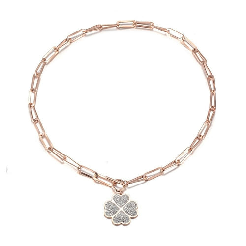 Lucky Four-Leaf Charm Necklace