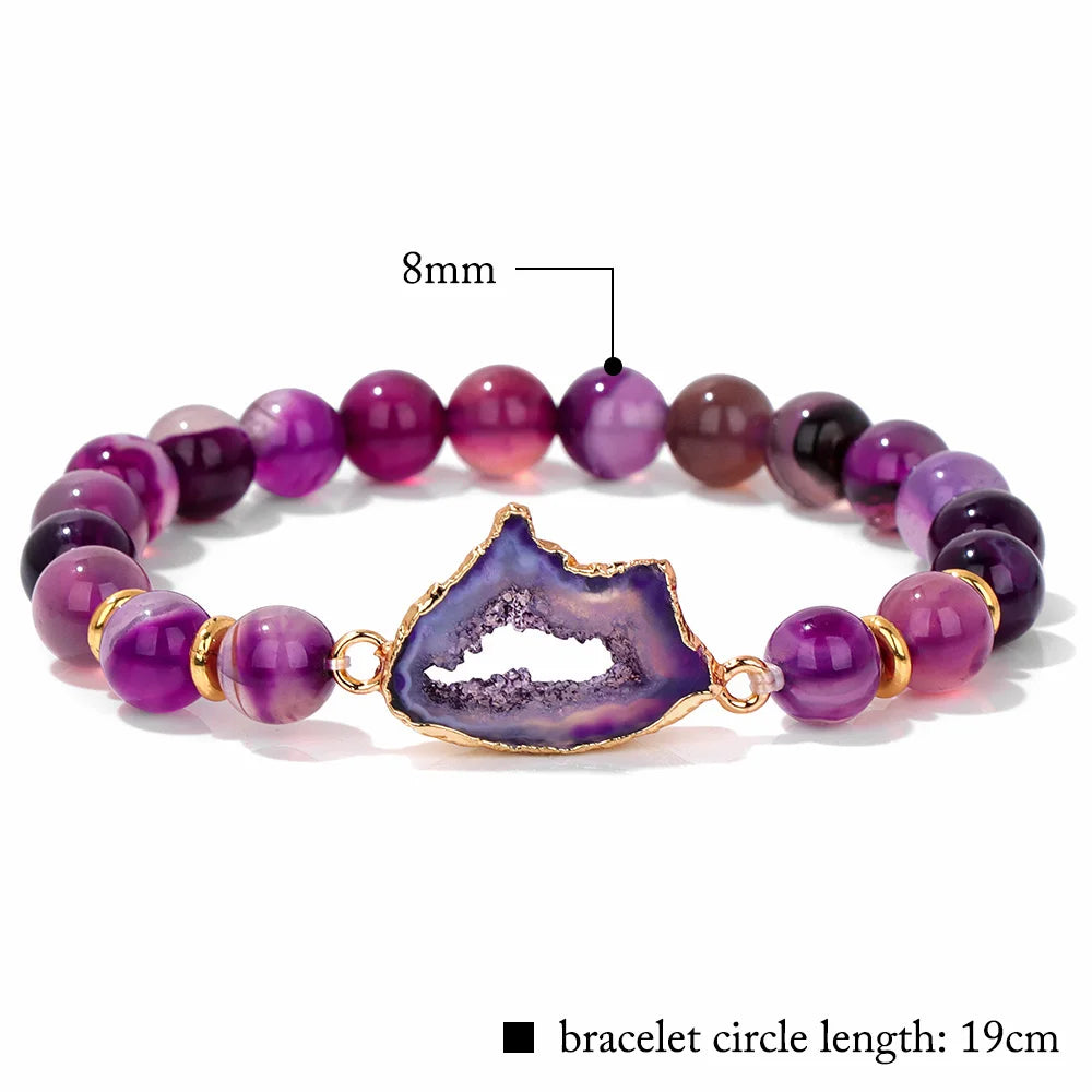 Gorgeous and Unique Hollow Geodes Bracelet