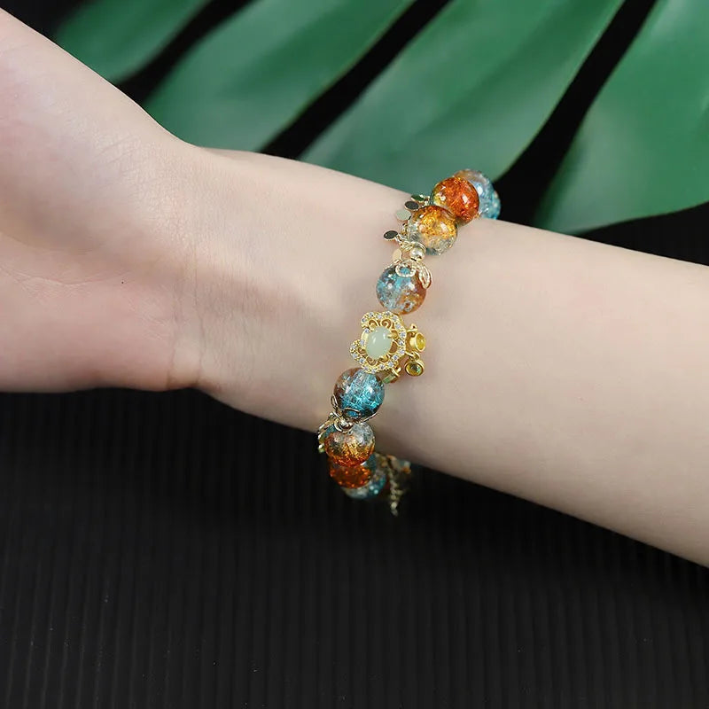 Impact Colorful Crystal Beaded Bracelet