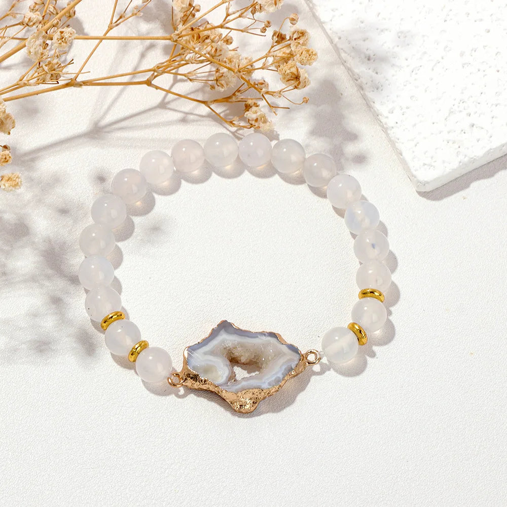 Gorgeous and Unique Hollow Geodes Bracelet