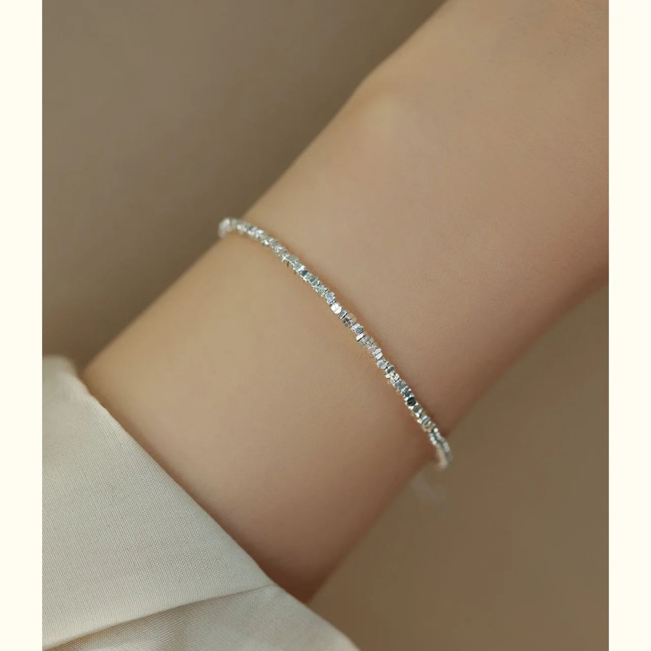 Colorful Crystal Irregular Pearl Beaded Bracelet