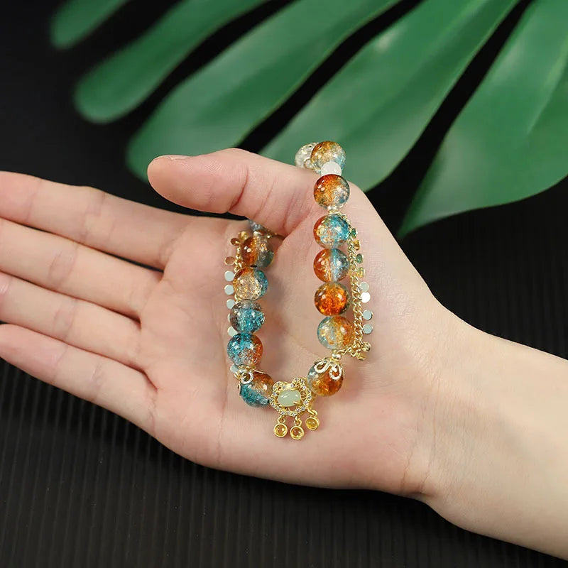 Impact Colorful Crystal Beaded Bracelet
