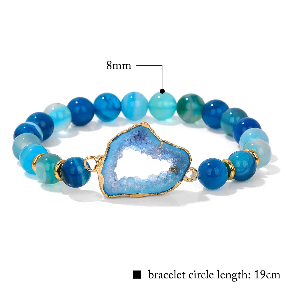 Gorgeous and Unique Hollow Geodes Bracelet