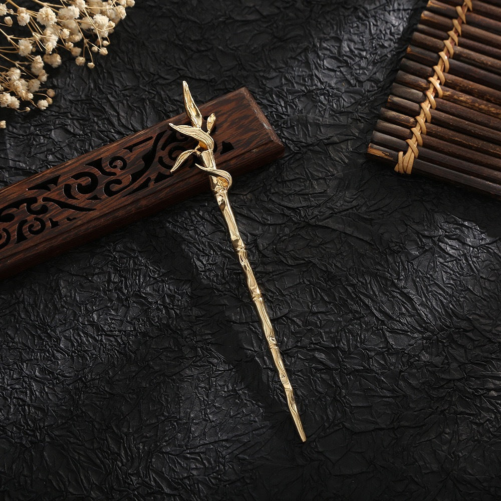 Exquisite Gold Leaf Hair Pin